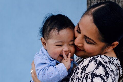 smiling infant