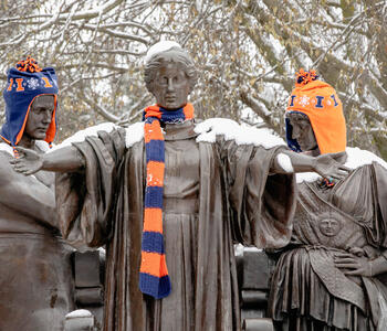 Alma Mater in Winter