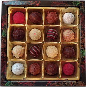 Box of chocolate truffles