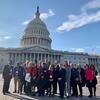 Participants in Leadership Program in front of DC Capitol Building