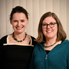 Photograph of Catharine Fairbairn (left) and Kara Federmeier (right)