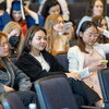 Students waiting for awards
