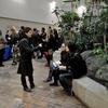 Students in atrium
